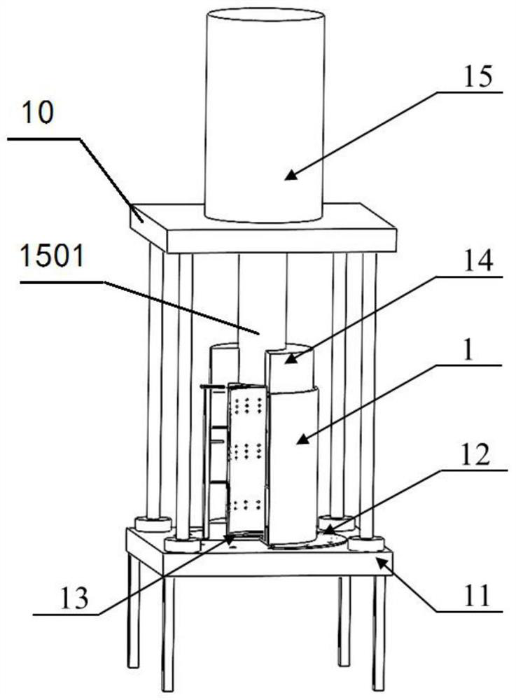 Assembly tool for perforated pipe silencer