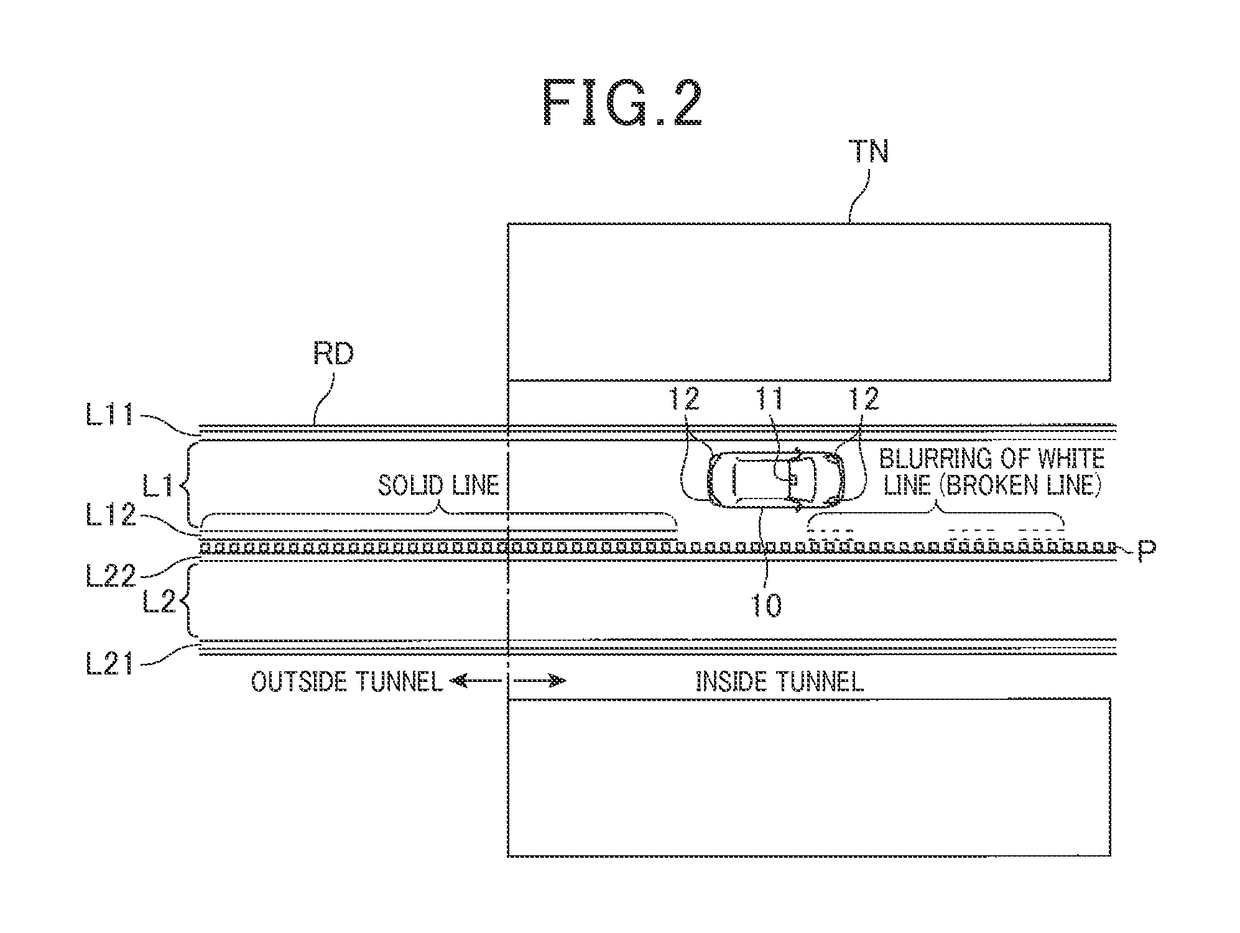 Traffic lane marking recognition apparatus and traffic lane marking recognition program