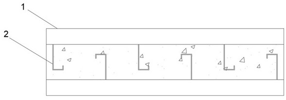 Prefabricated light steel concrete laminated slab shear wall