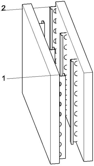 Prefabricated light steel concrete laminated slab shear wall