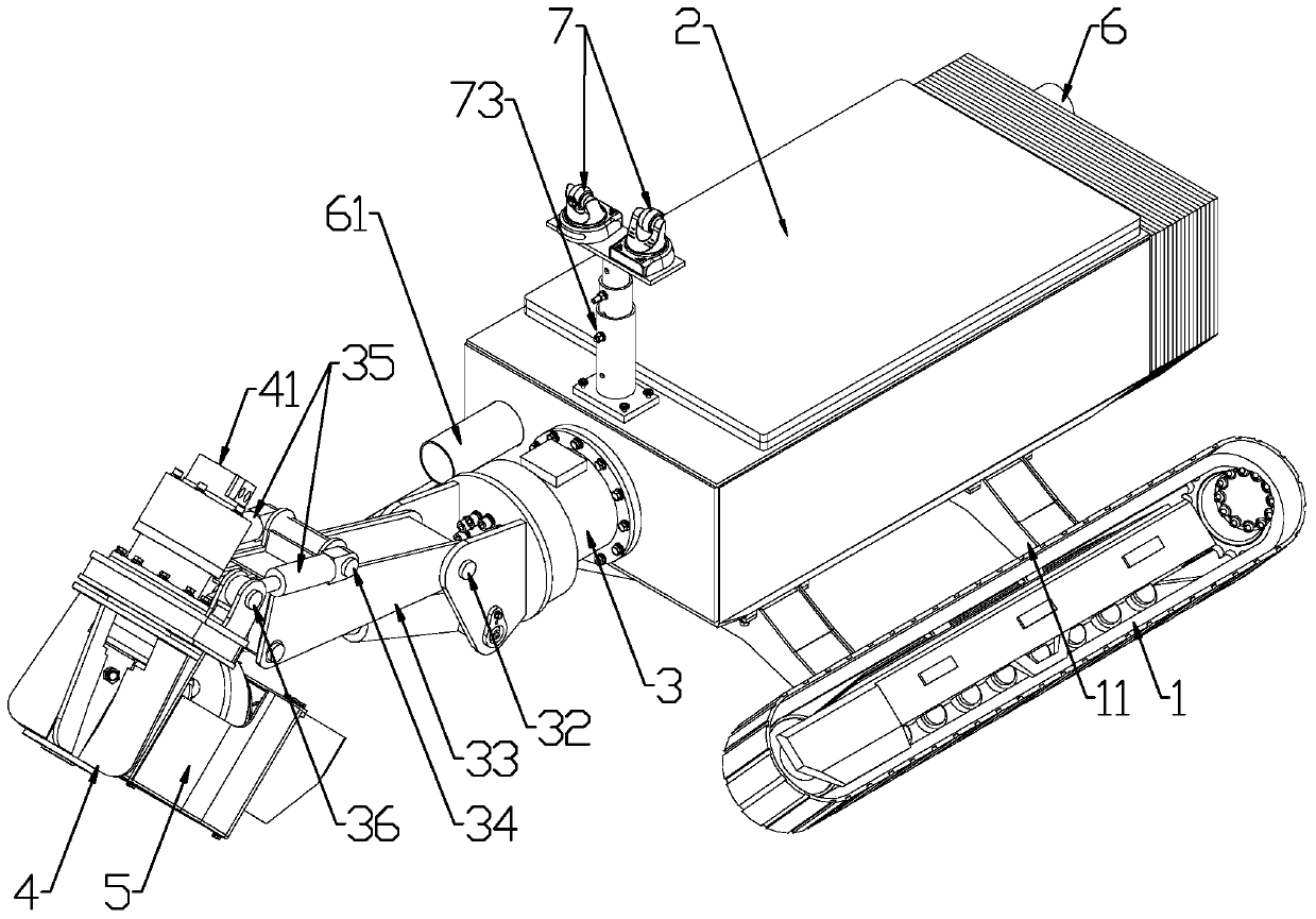 Convenient tubular desilting robot