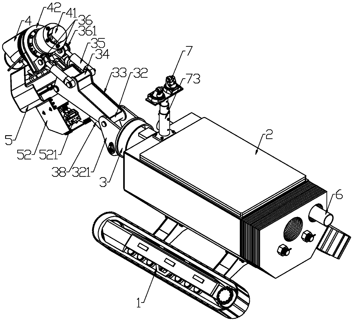 Convenient tubular desilting robot