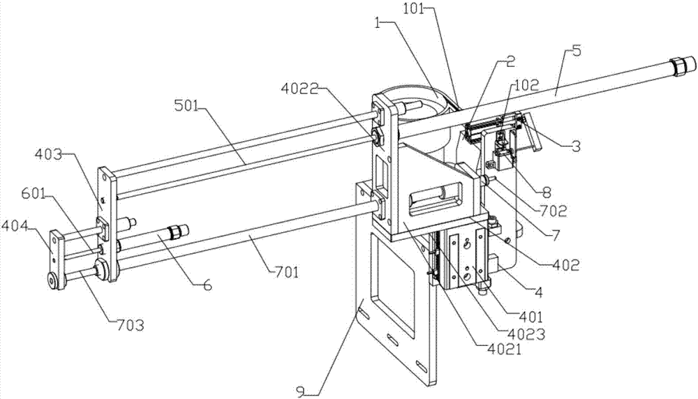 Automatic loading and unloading device for precision part of automatic lathe