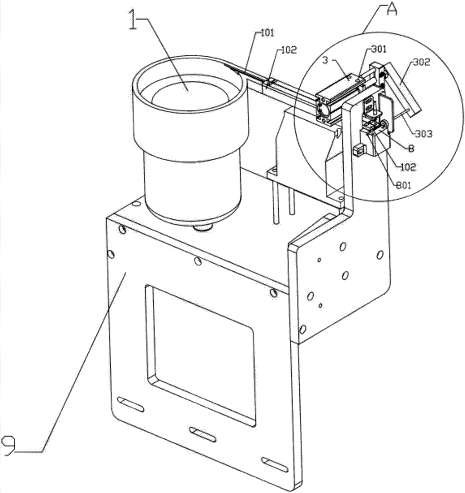 Automatic loading and unloading device for precision part of automatic lathe