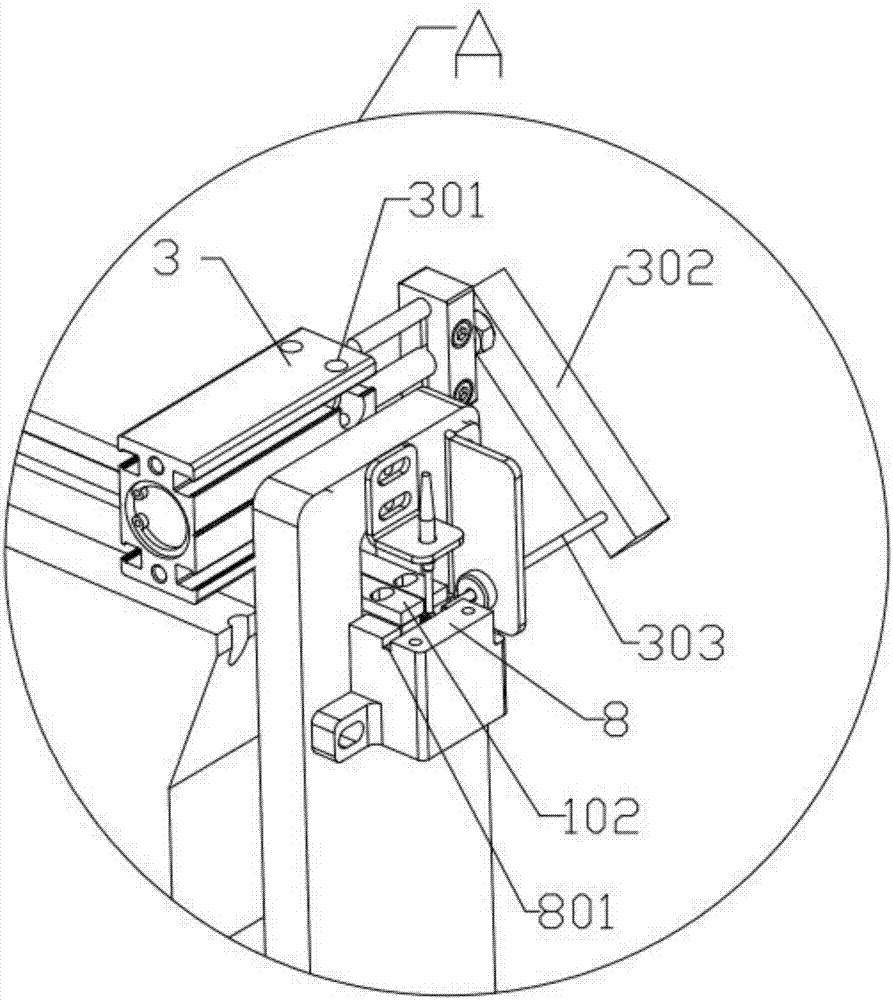 Automatic loading and unloading device for precision part of automatic lathe