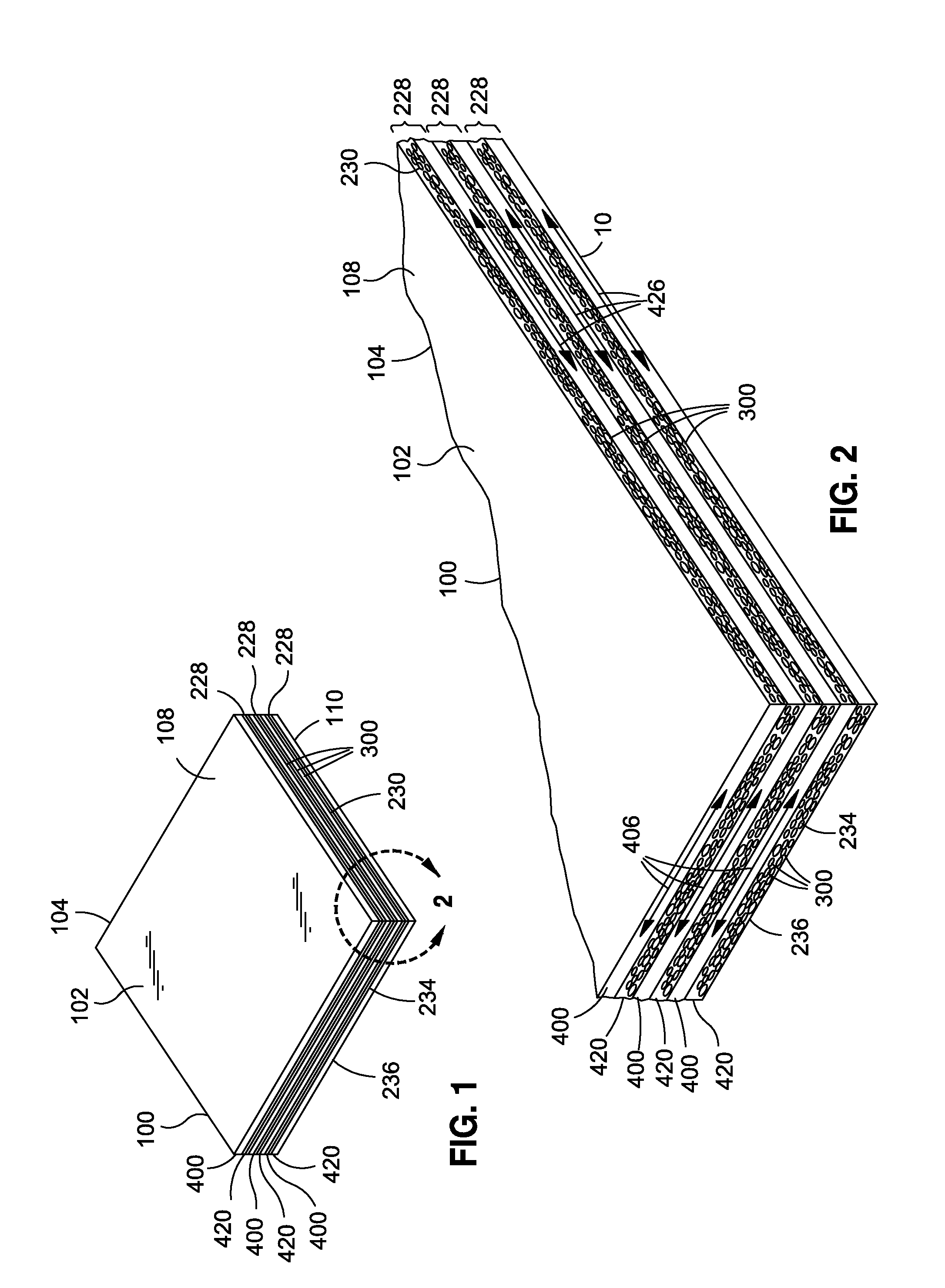 Bicomponent fibers containing nano-filaments for use in optically transparent composites