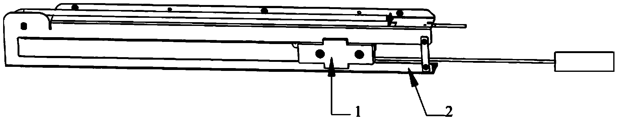 Telephone wire take-up device