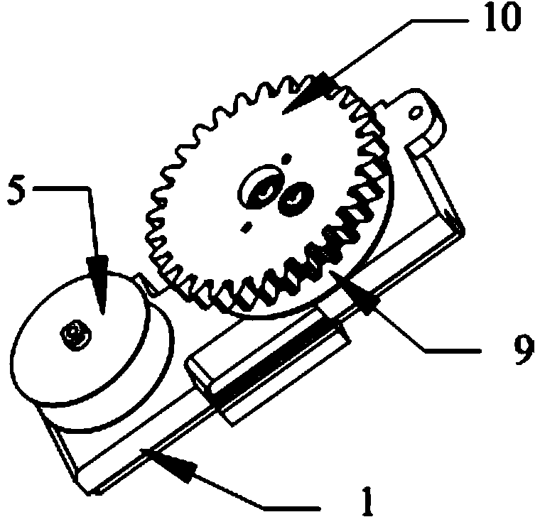 Telephone wire take-up device