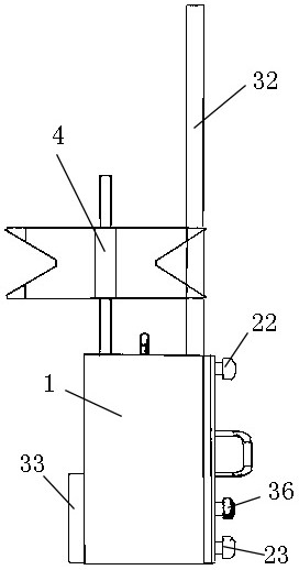 A device for measuring the total gas content of the primary circuit of a pressurized water reactor nuclear power plant