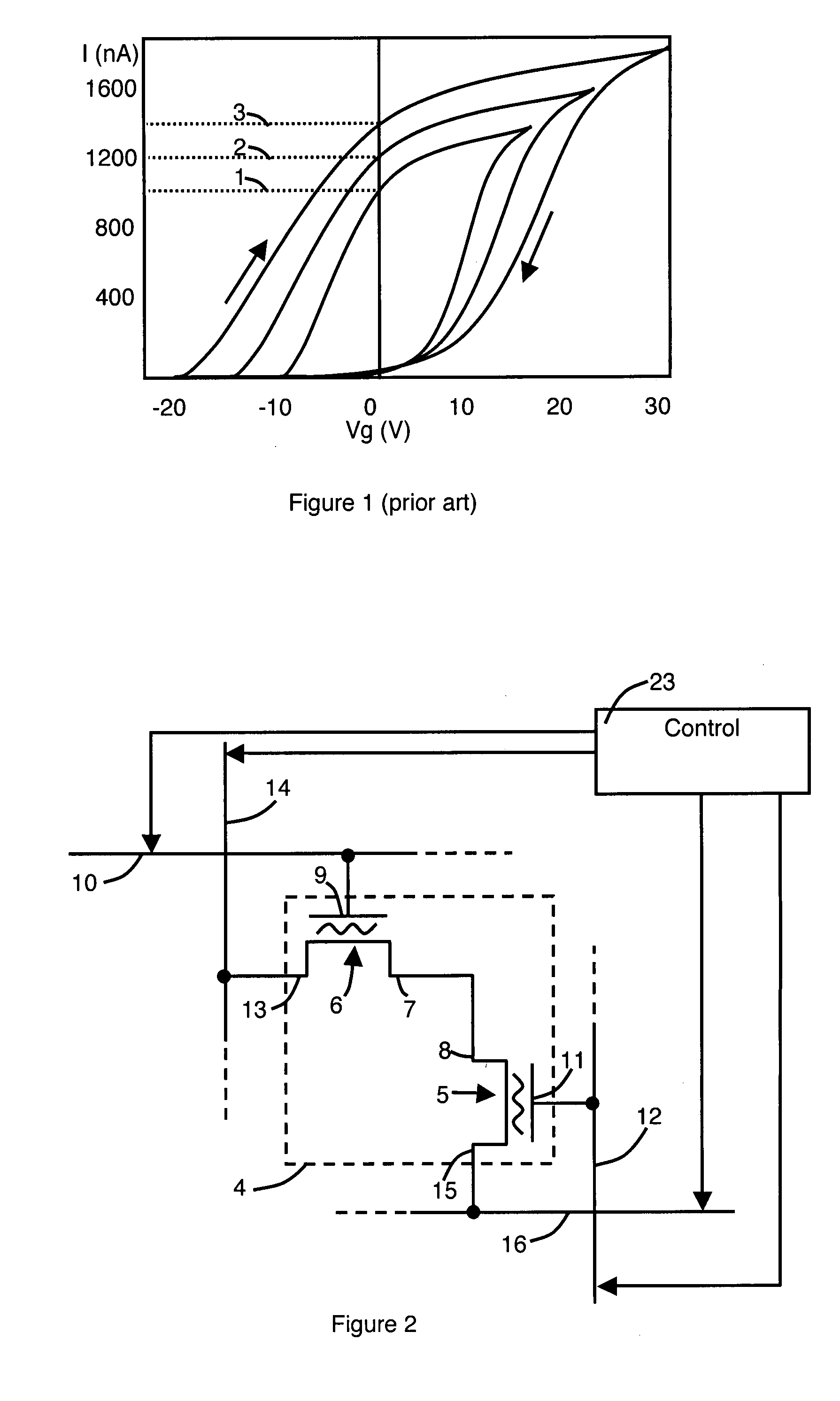 Memory cell comprising a molecular transistor, device comprising a plurality of such cells and method for using same