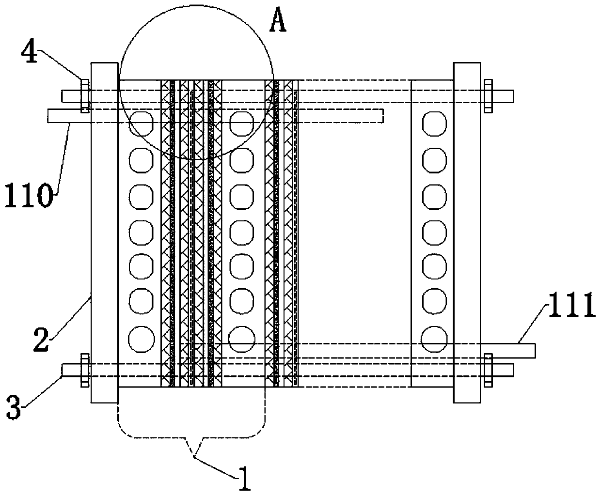 Immersed membrane distillation assembly and sewage biological treatment system