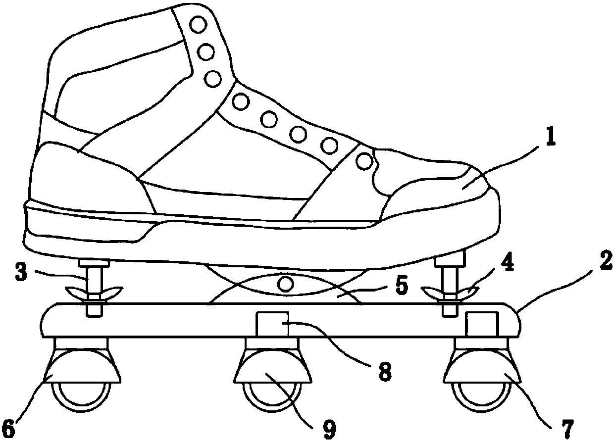 Multifunctional adjustable skate blade support