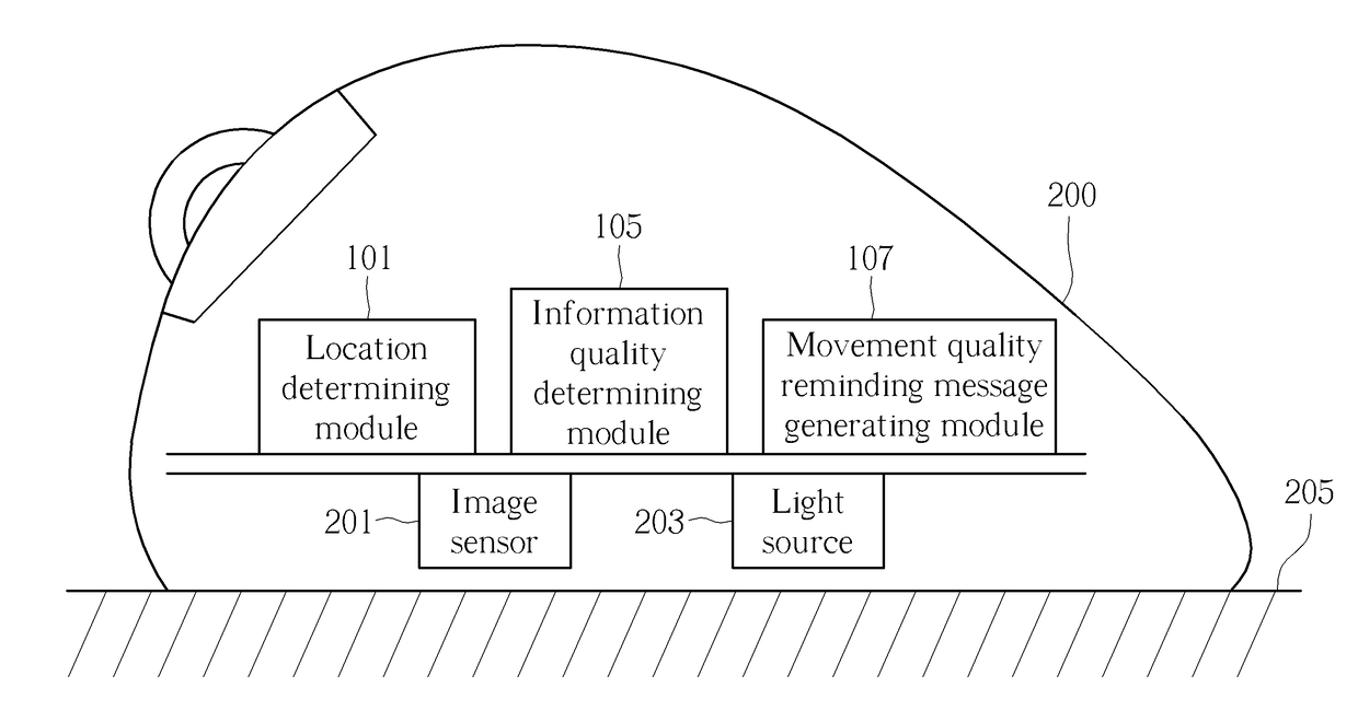 Non-transitory computer readable recording medium can perform optical movement quality determining method and related optical movement detecting system