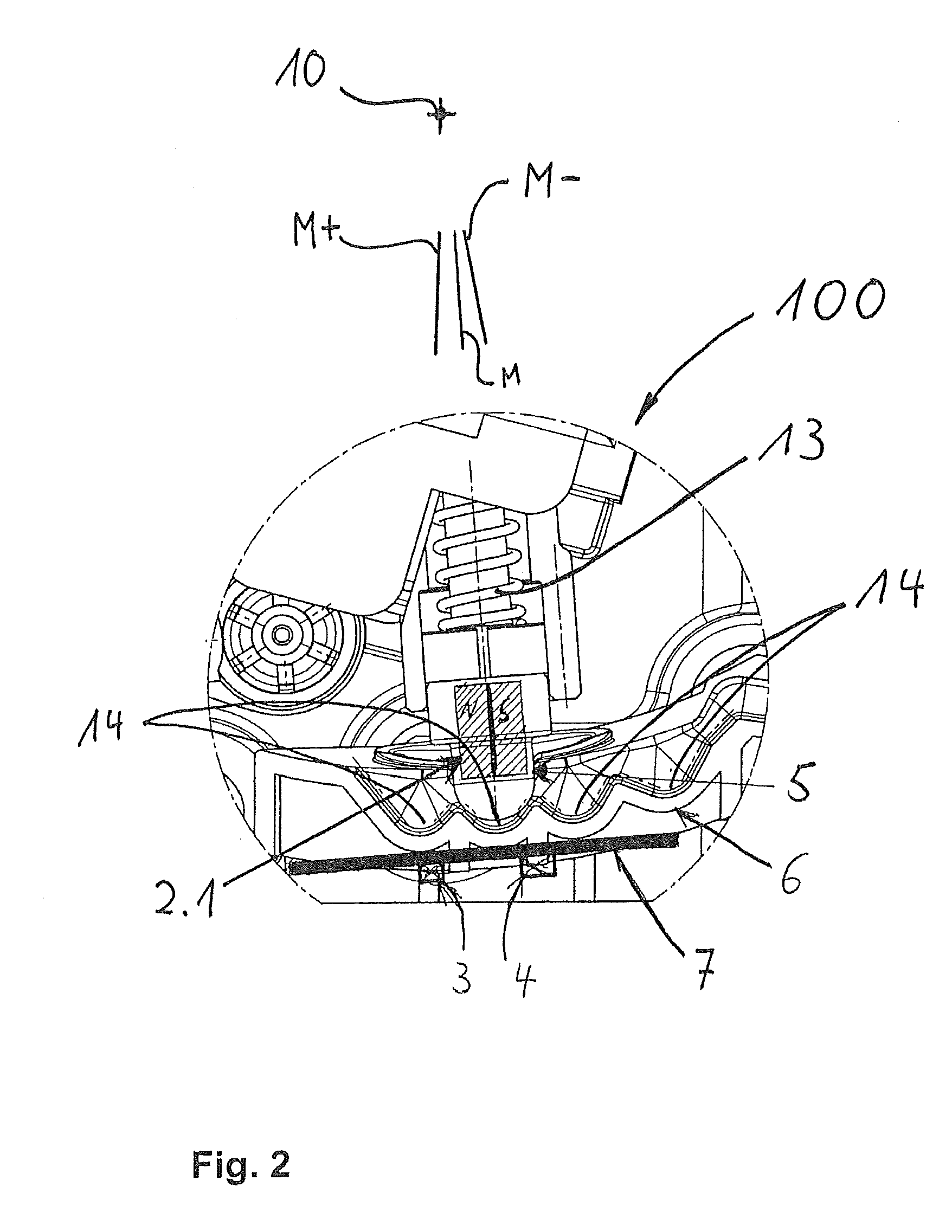 Device for detecting the position of a shift and/or selector lever for a transmission and shift device for the transmission of a motor vehicle