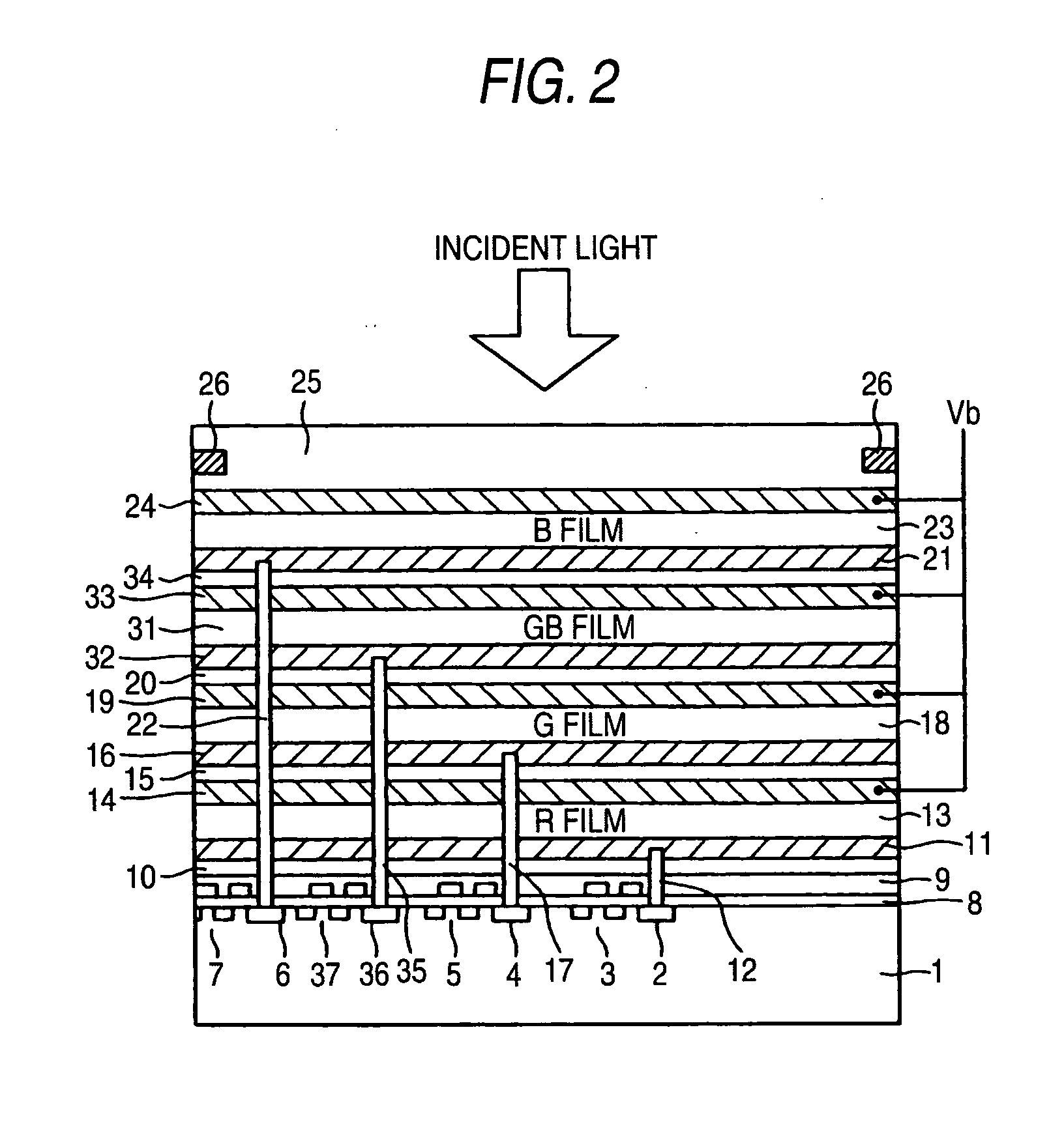Photoelectric converting film stack type solid-state image pickup device