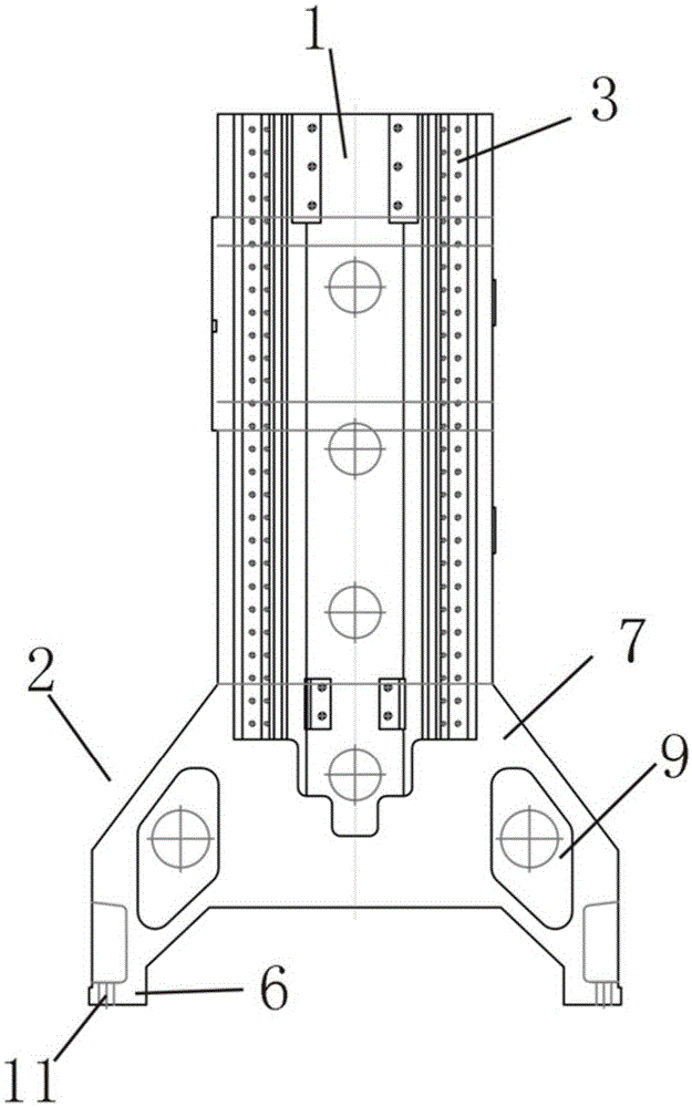 Machine tool stand column