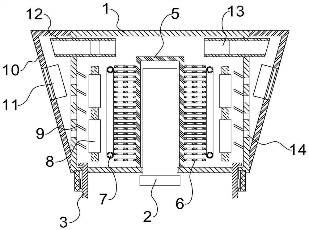 Laser display device based on digital twin