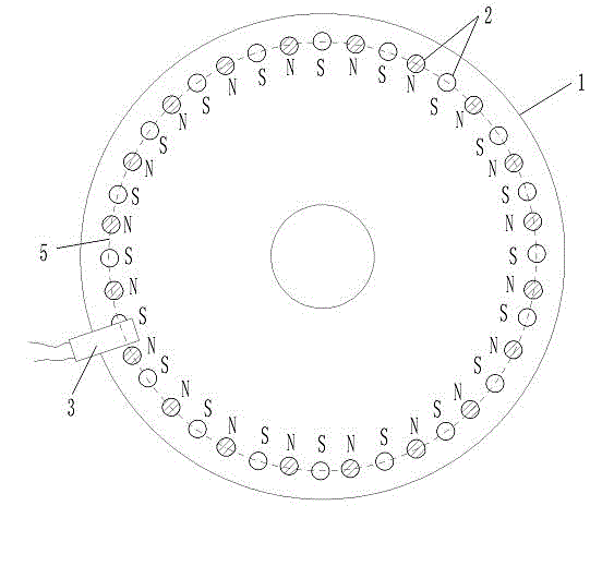 Power-assisted bicycle with sensor with multiple magnet blocks uniformly distributed in shell