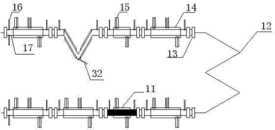 Simulating device for fluid flow safety evaluation of oil-gas pipelines