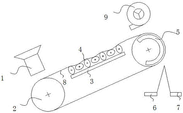 A high-efficiency magnetic separation mechanism