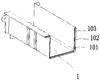 Structure of multi-section rear longitudinal beam