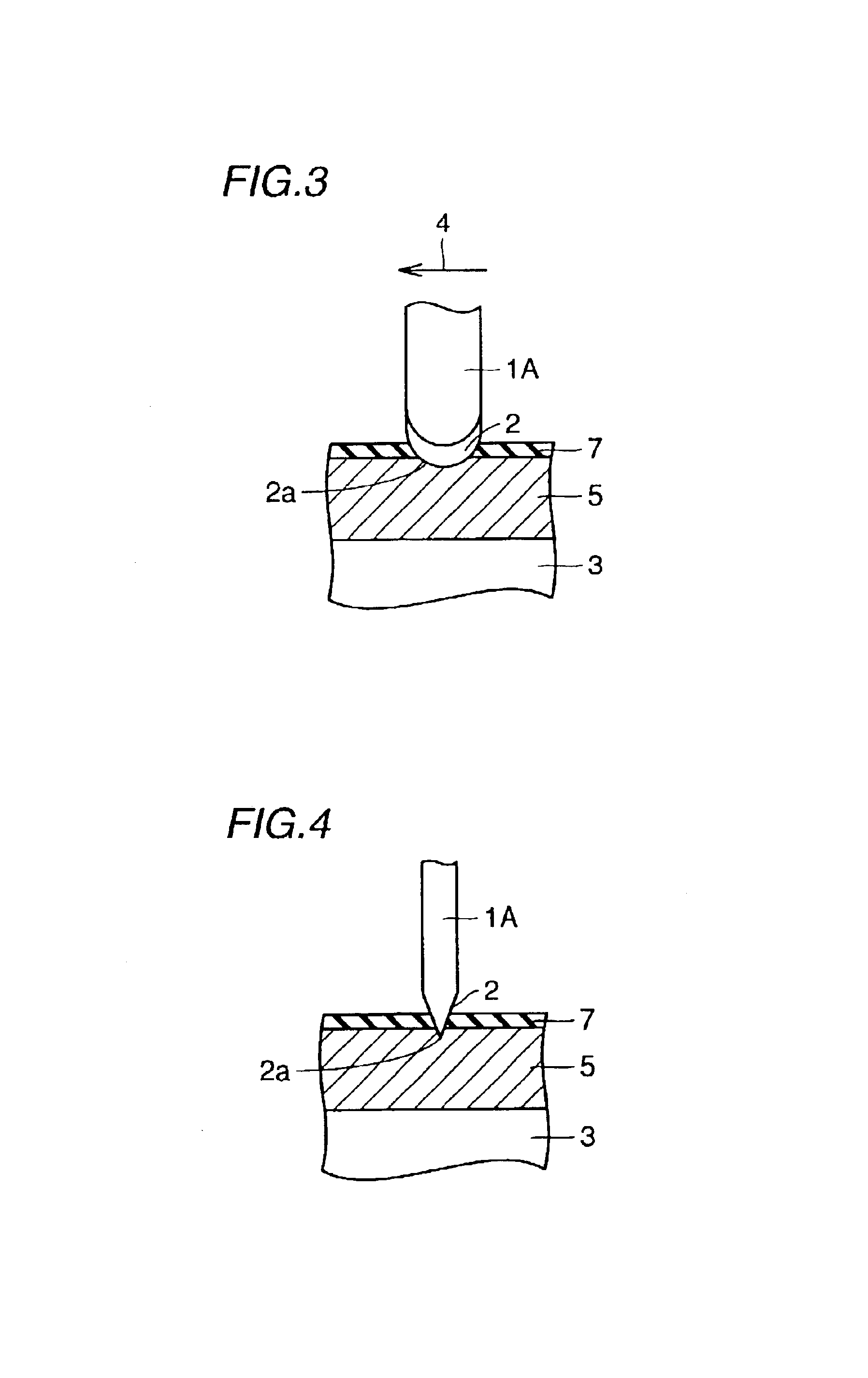 Probe card apparatus and electrical contact probe having curved or sloping blade profile
