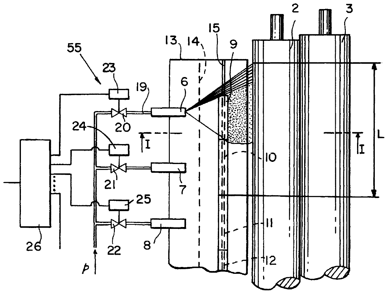 Device for applying wetting agent to a cylinder of a rotary printing machine