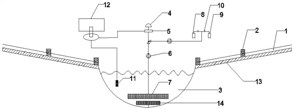 A multi-pond-algal water circulation irrigation system for remediating polluted soil