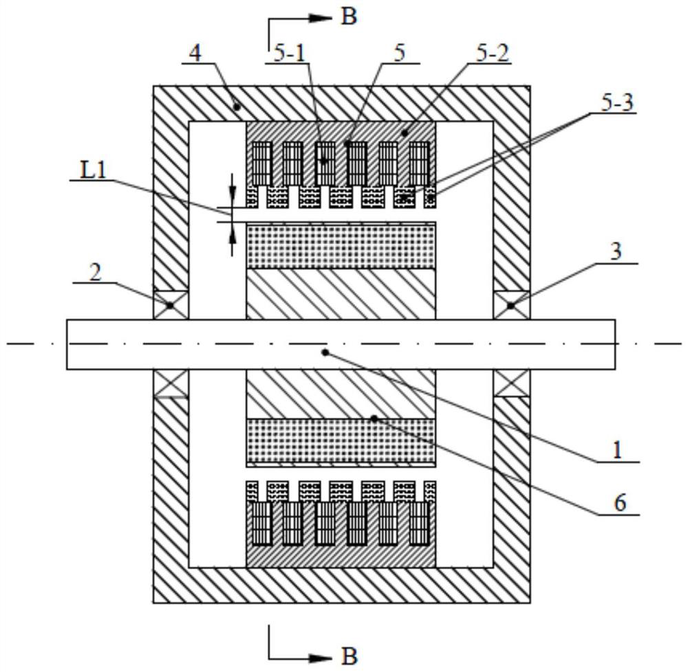 Vernier permanent magnet motor with transversely staggered stator modulation teeth