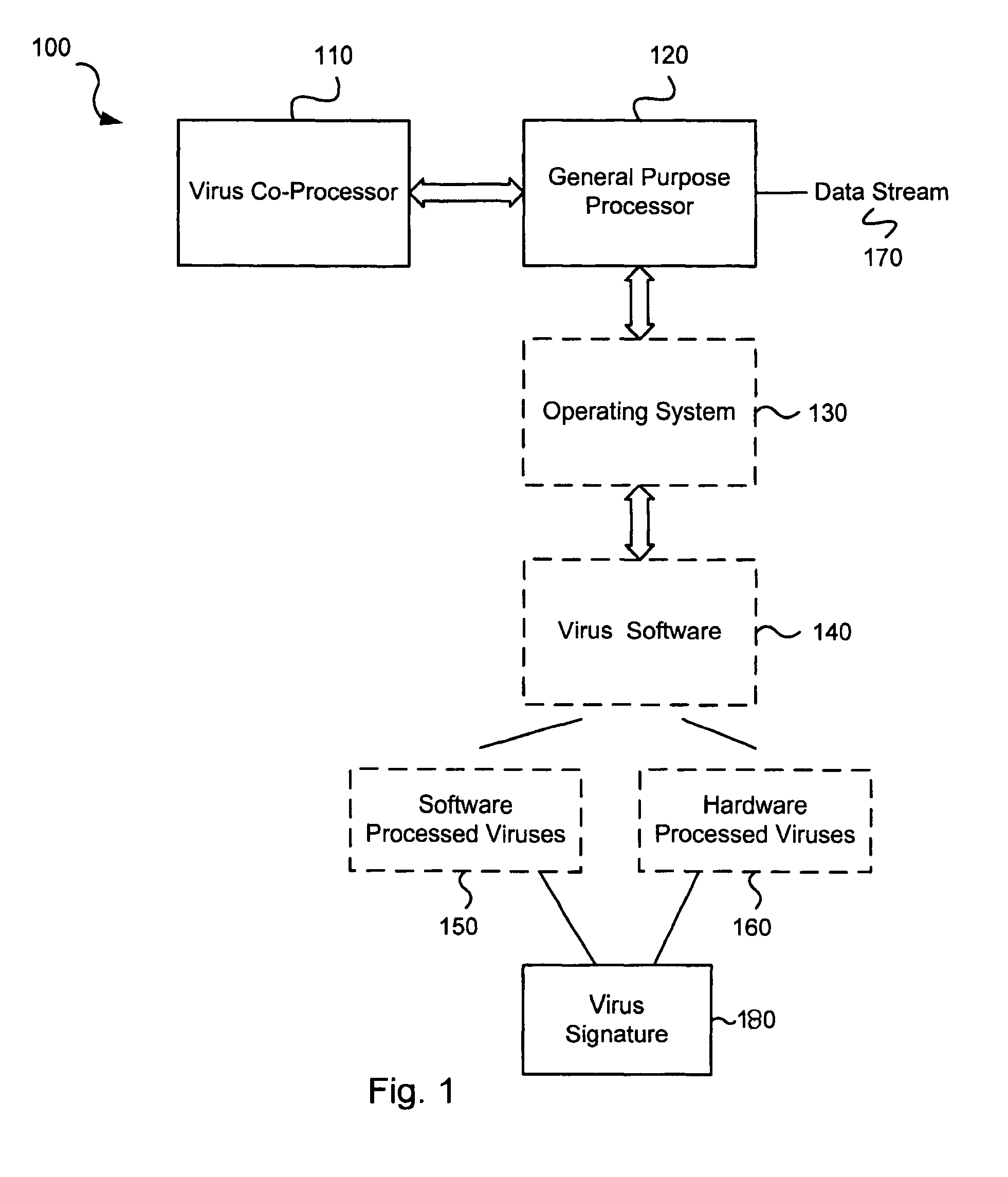 Circuits and methods for operating a virus co-processor