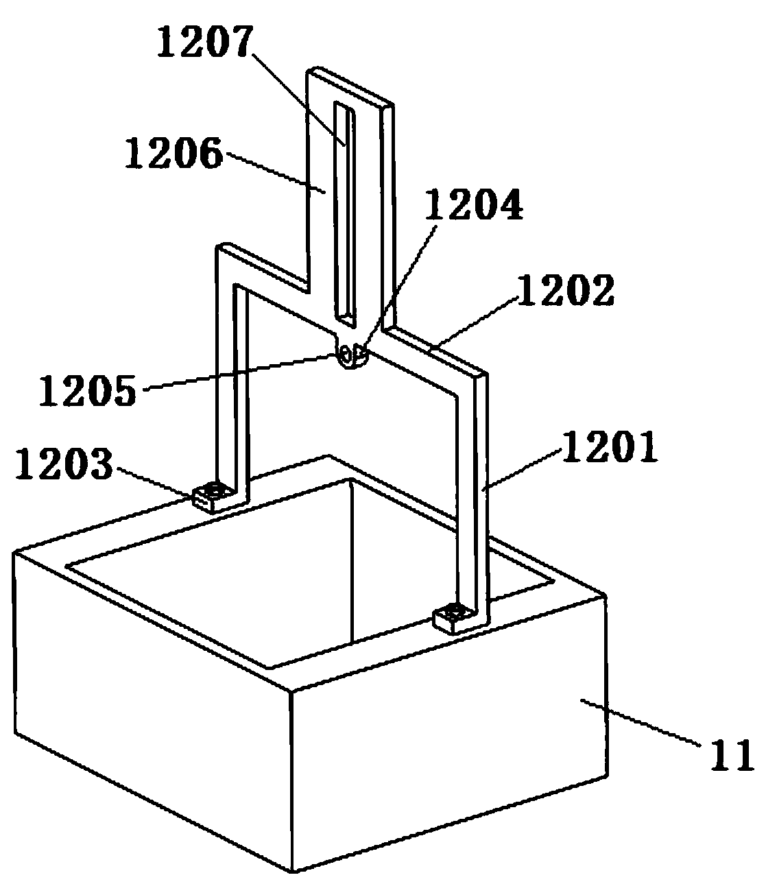 Storage battery pole plate cutting device