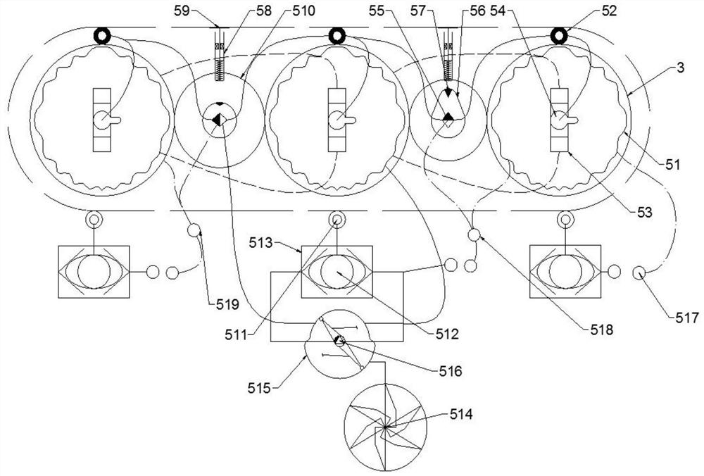 A reverse accumulation type linkage conveyor