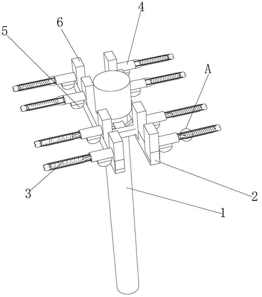 Fixing device for 5G communication optical cable