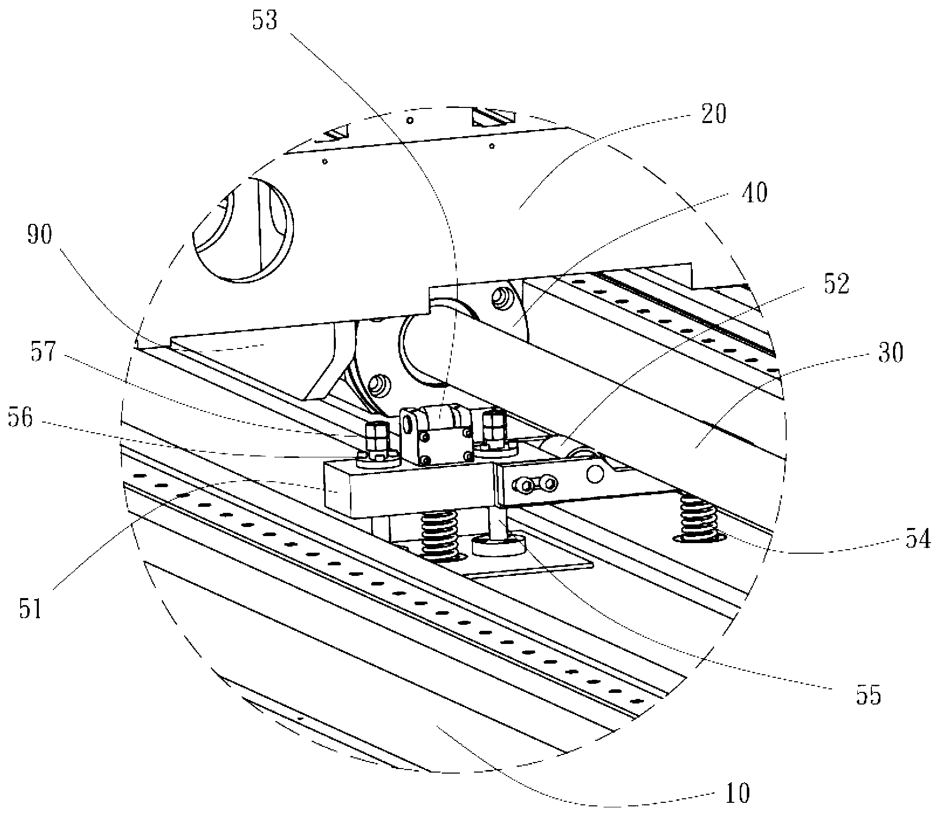 Lathe and screw rod support device thereof