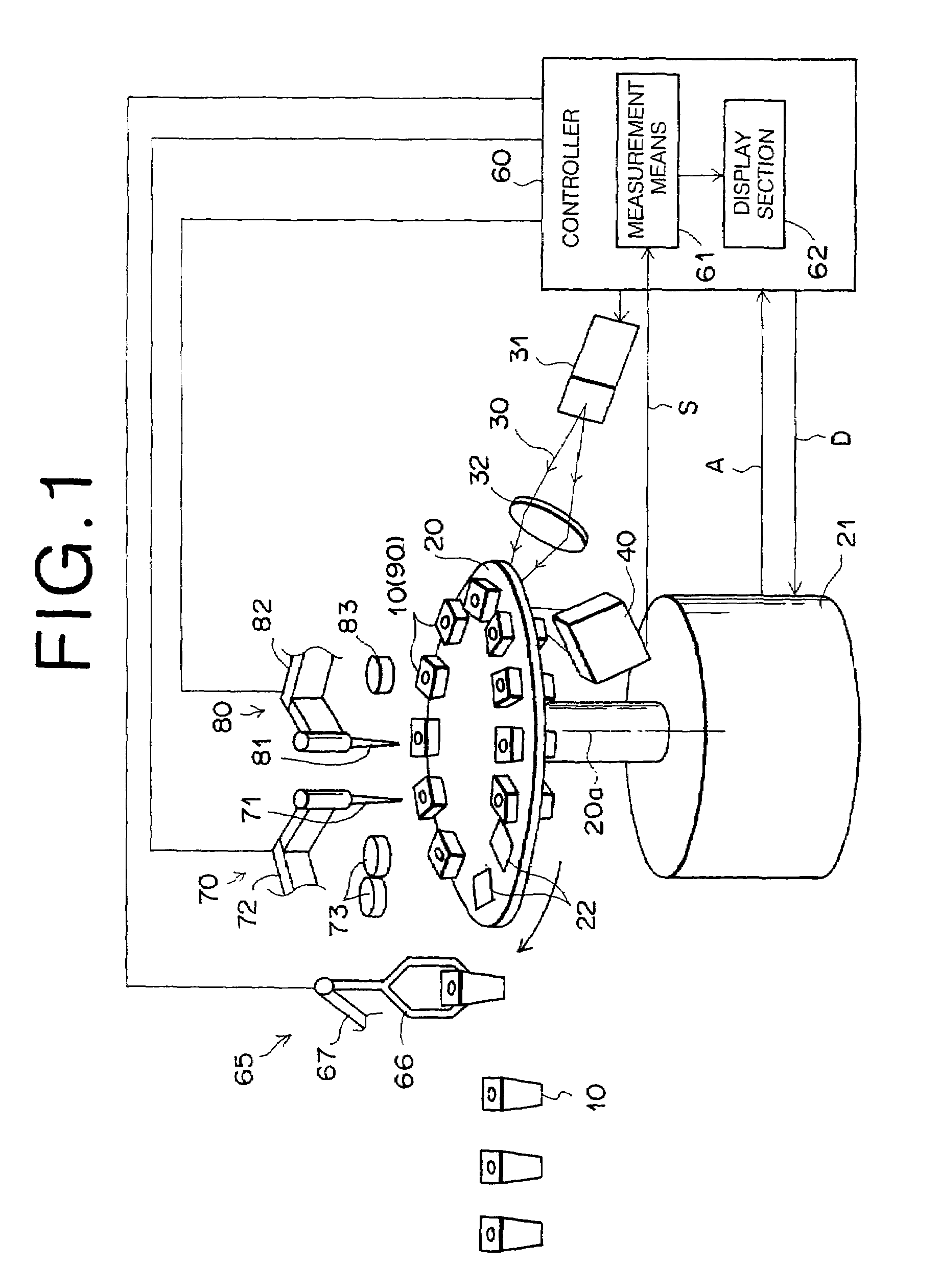 Measuring sensor utilizing attenuated total reflection and measuring chip assembly