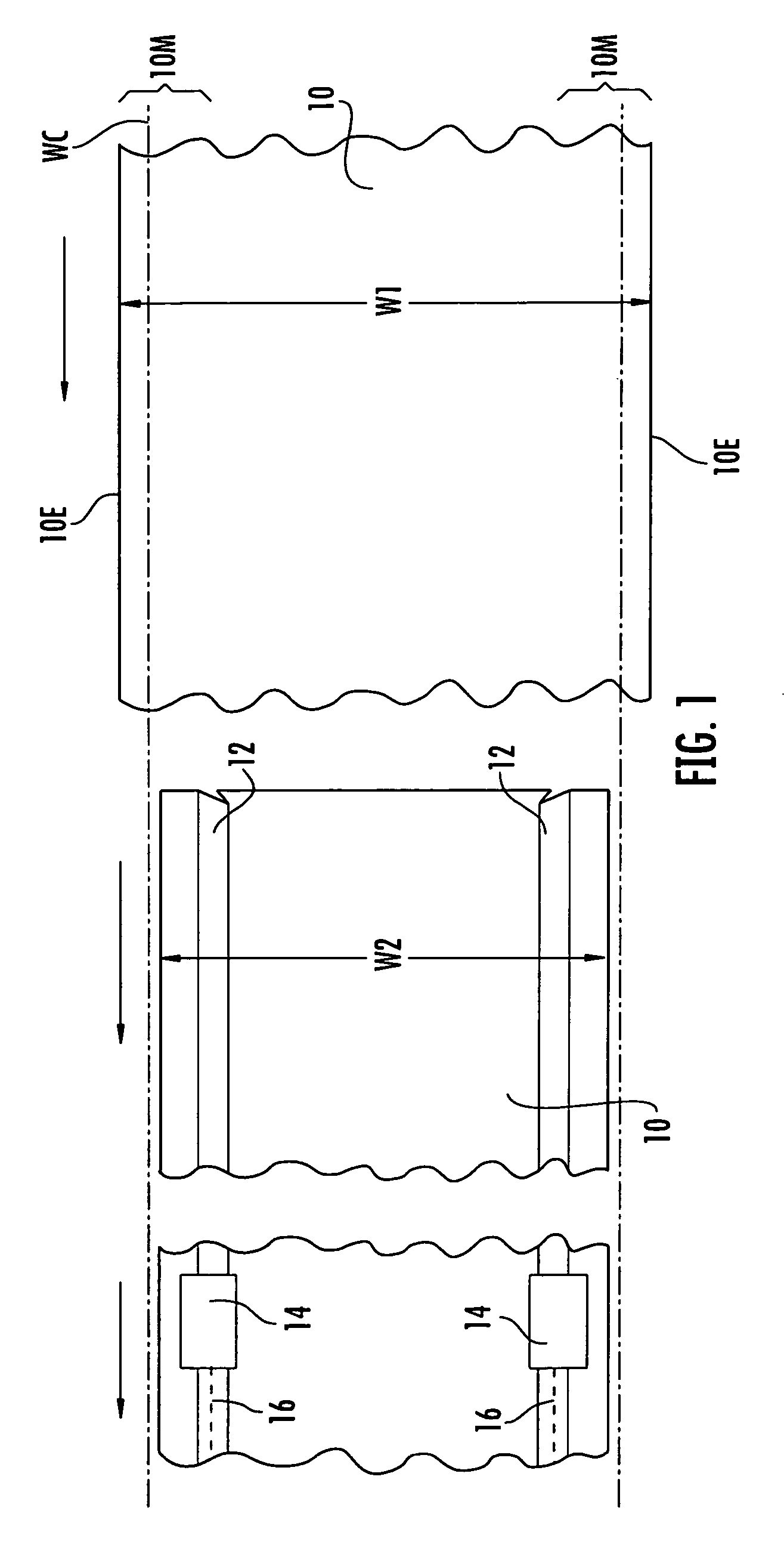 Method of making oversized adult incontinence diapers exceeding overall width capacity of converting machinery and diaper formed thereby