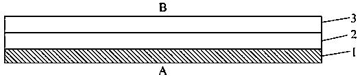 A water transfer bottom paper with single-sided anti-blocking properties and preparation method thereof