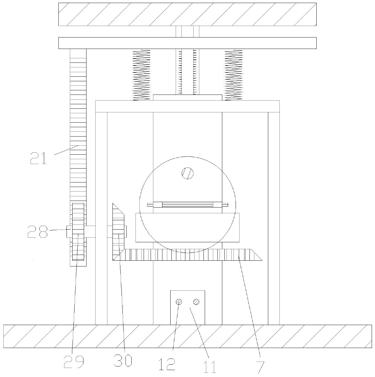 Sectional type feed grinding device for animal husbandry and using method
