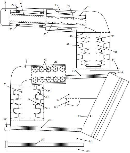 Precise crushing device for building stones