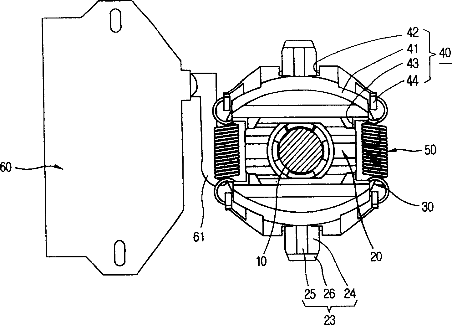 Guide board structure of centrifugal switch for single-phase induction machine