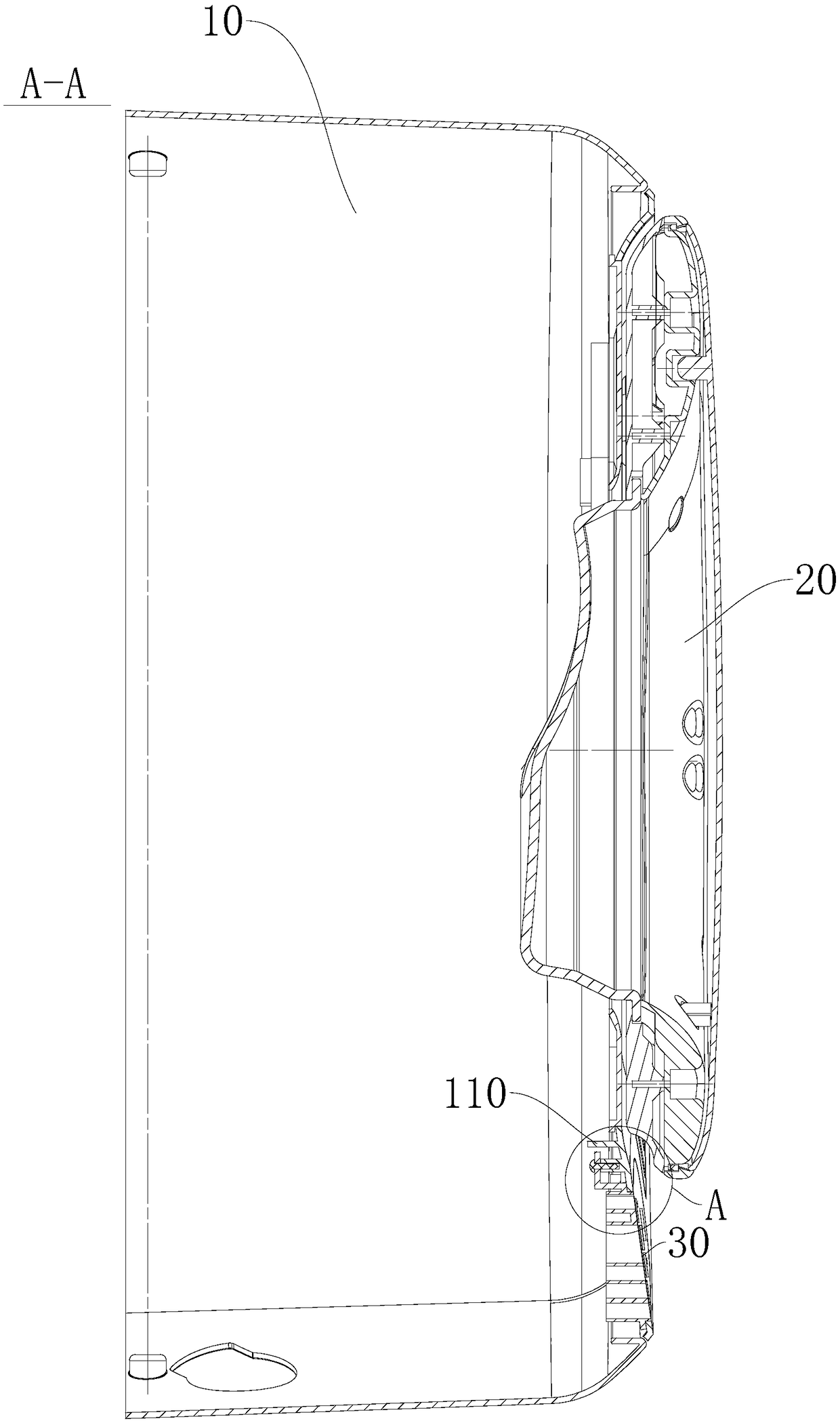 Wall-mounted washing machine and control method thereof