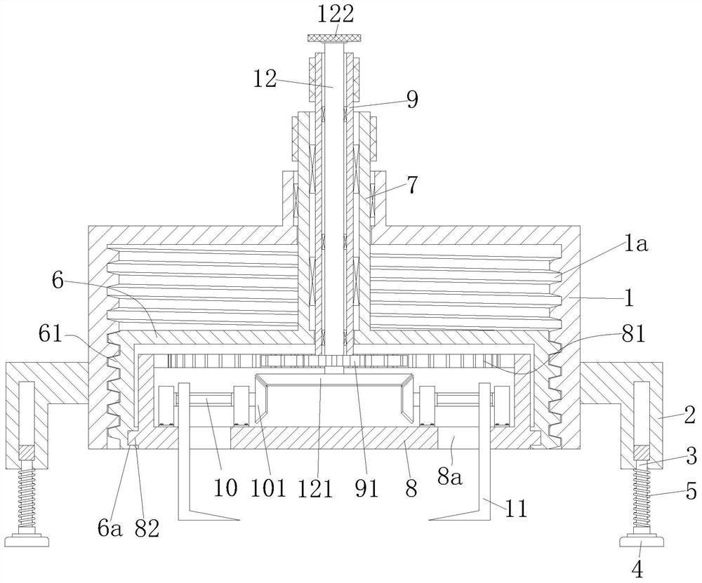 A dismantling tool for replacing the head of a chemical storage tank