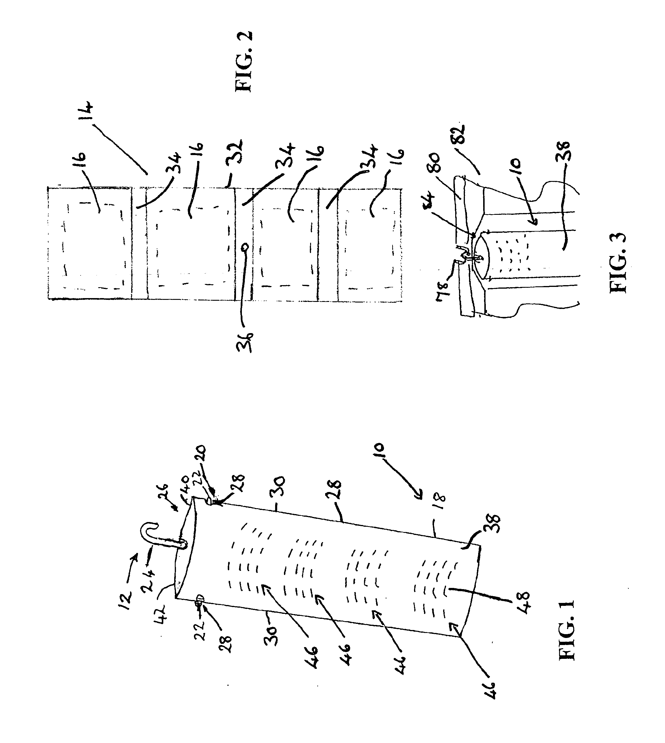 Desiccant container and blank for forming a sleeve of a desiccant container