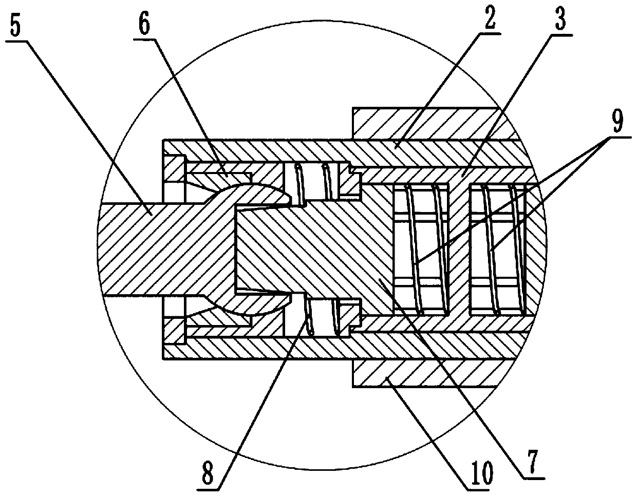 Oil pumping rod guiding device