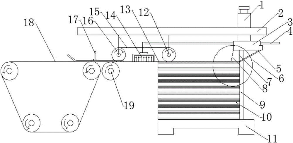 Paper feeding equipment of folder