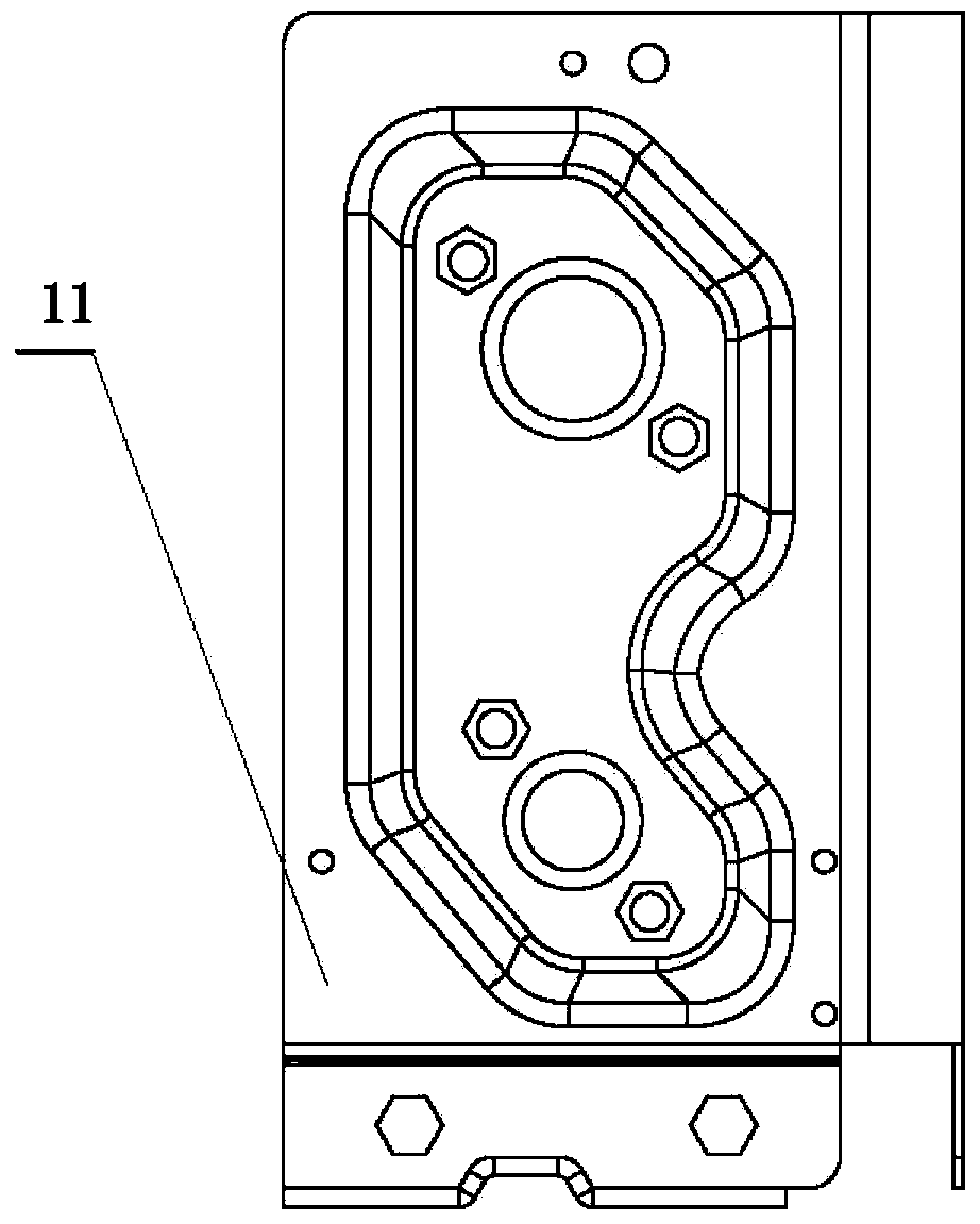 Stop valve installation plate and air conditioner outdoor unit