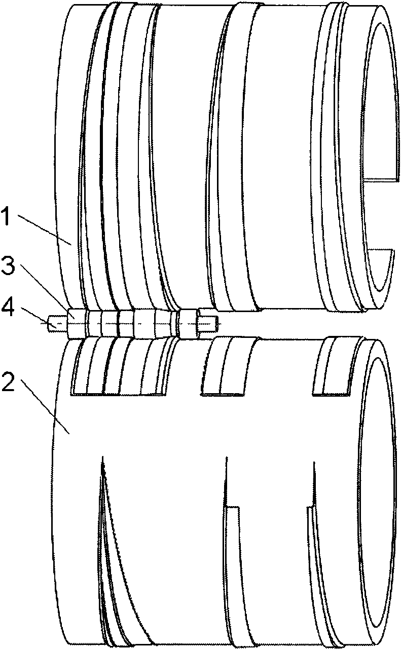 Cross wedge rolling forming method of hollow shaft head of automobile rear bridge