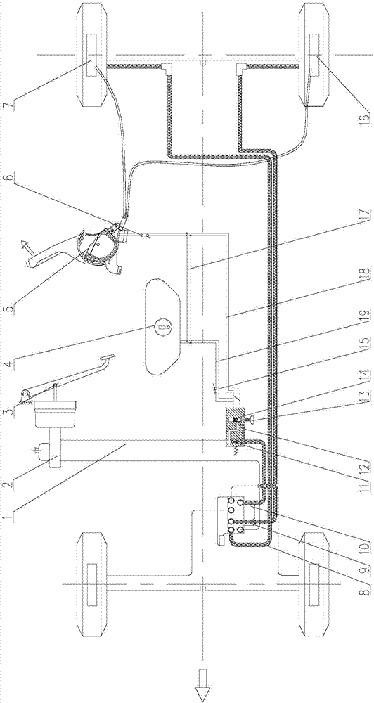 Parking assisting device, vehicle braking system and vehicle