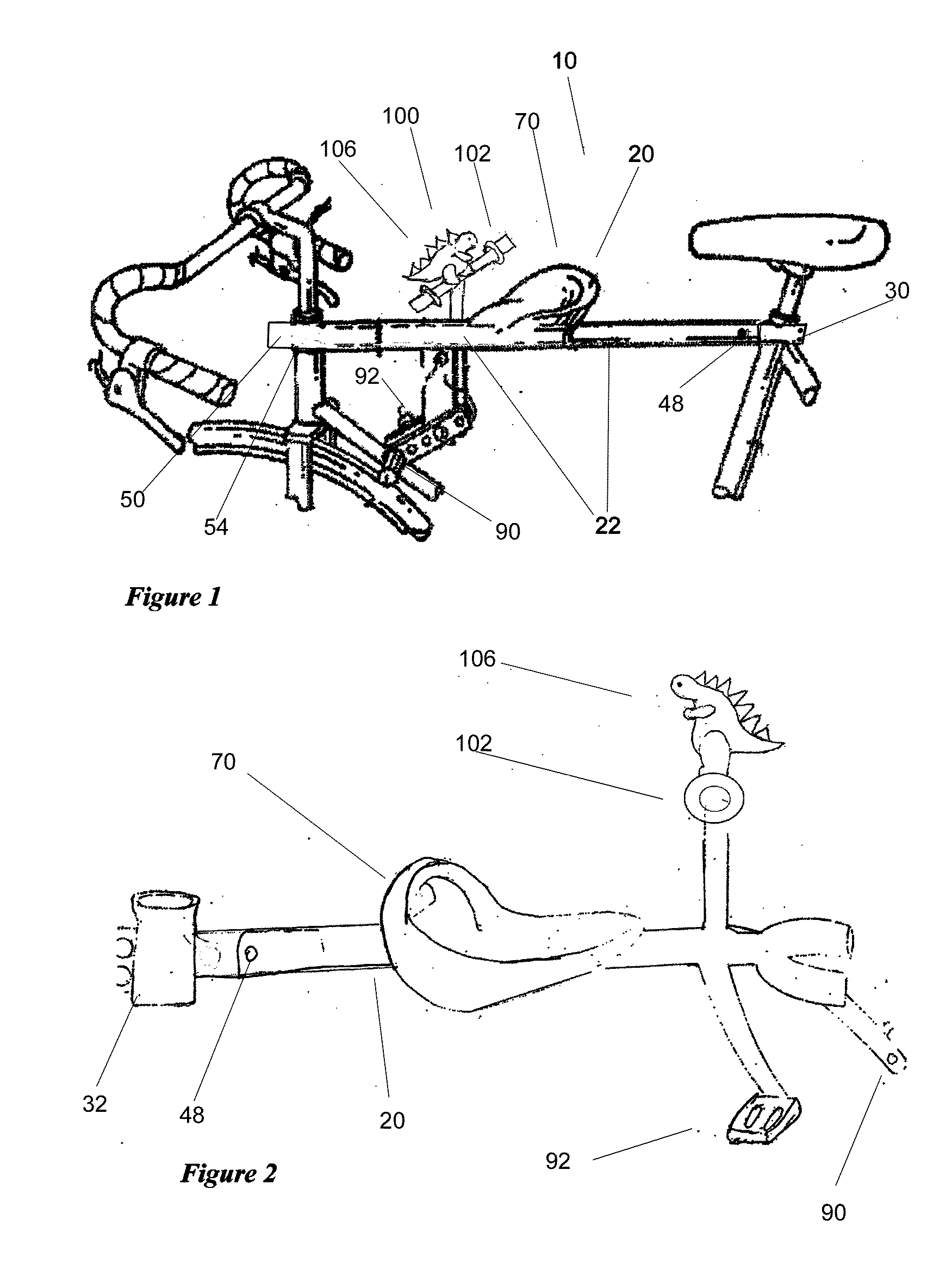 Child passenger carrier for bicycles