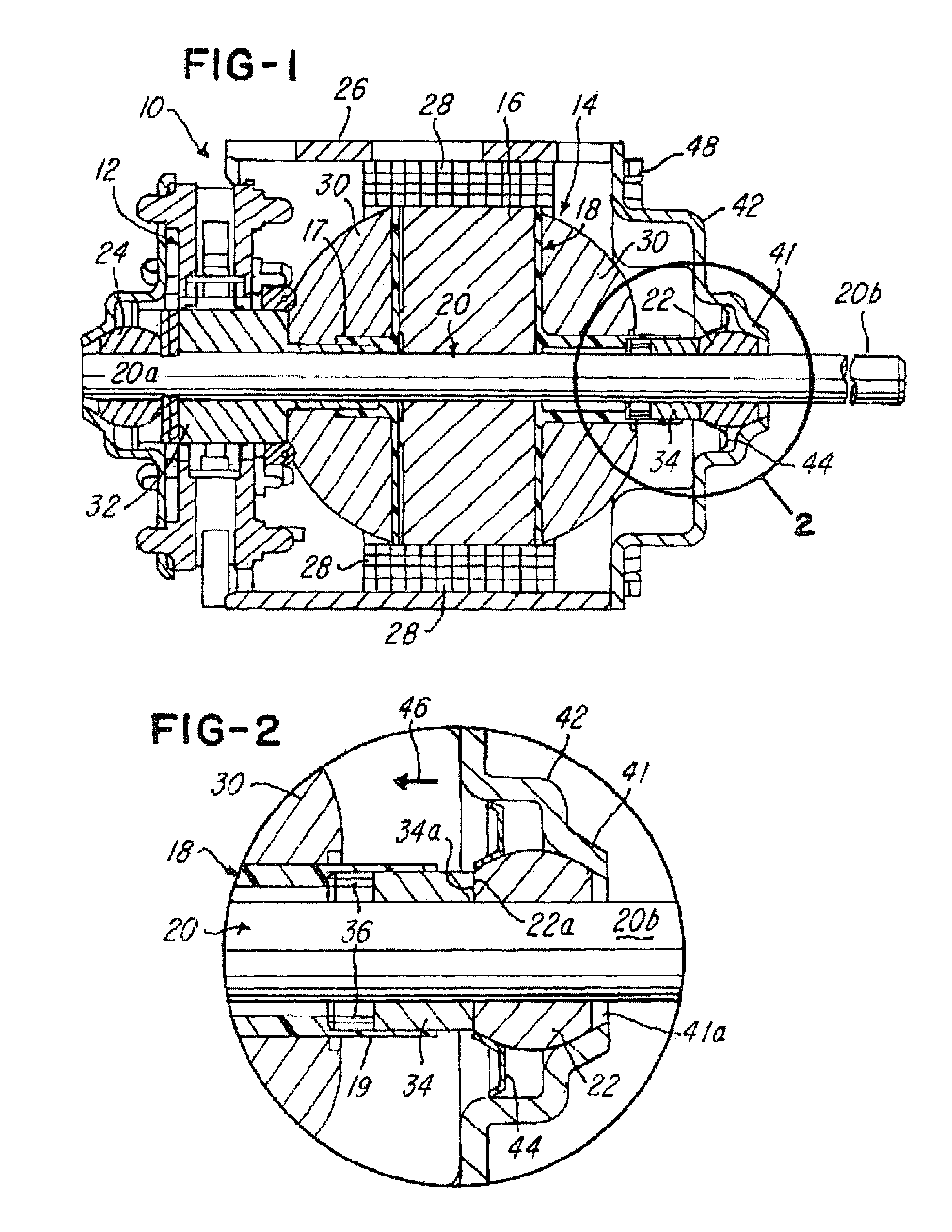 Electric motor and method for reducing end play